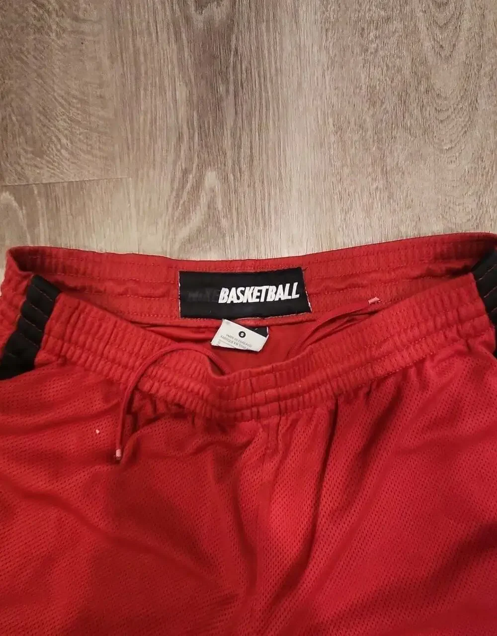 Nike Basketball Red and Black Mesh Athletic Shorts
